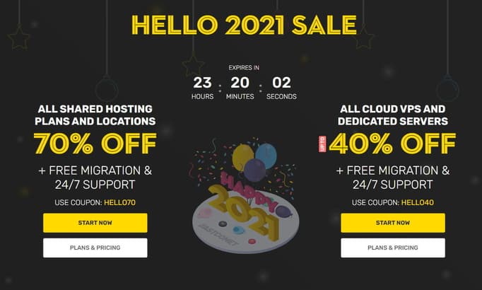 FastComet Hello 2021 Sale