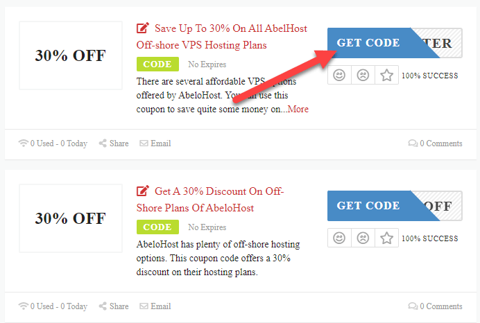 AbeloHost Coupons