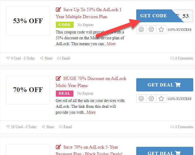 AdLock Discount Codes