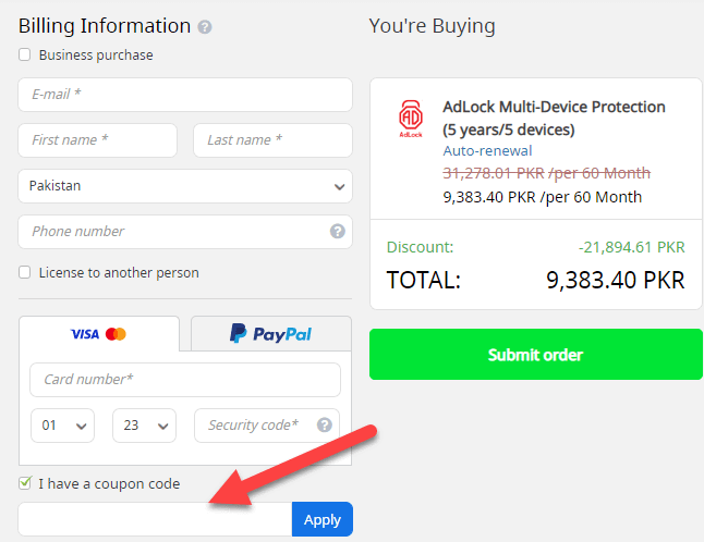 AdLock Discount Guide
