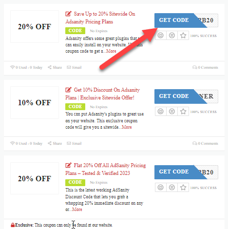 AdSanity Coupon Codes