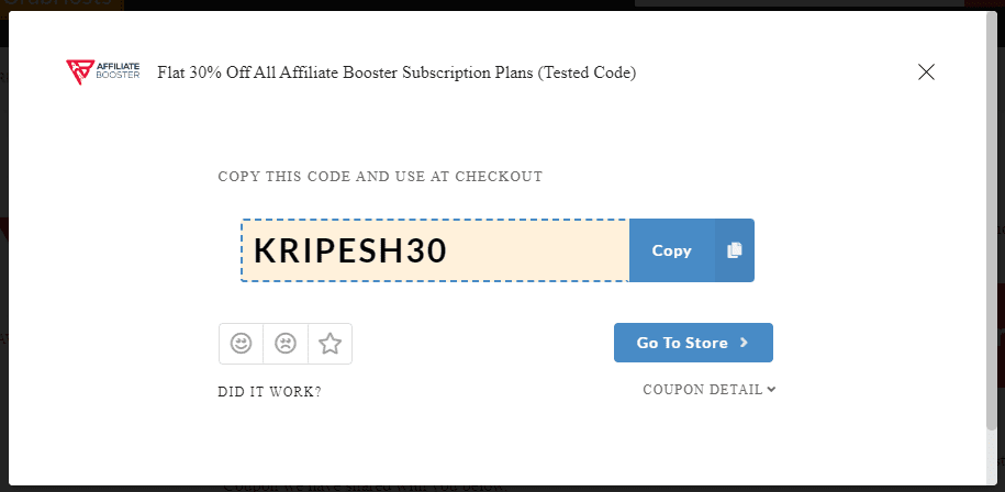 Affiliate Booster Code