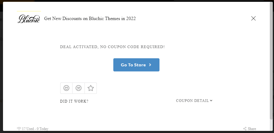 Bluchic Deal