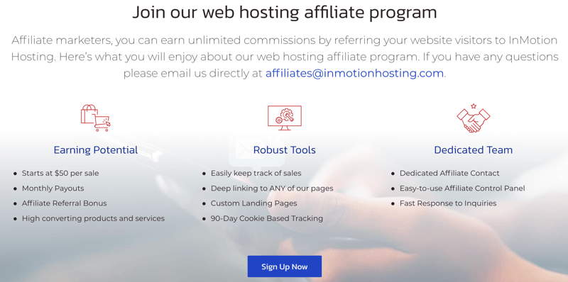 InMotion Hosting Affiliate Program