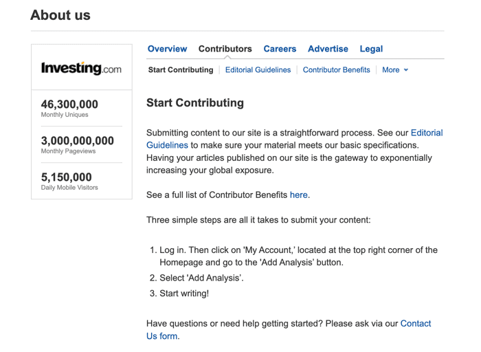 Submit Guest Post to Investing.com Submit Guest Post to Investing.com