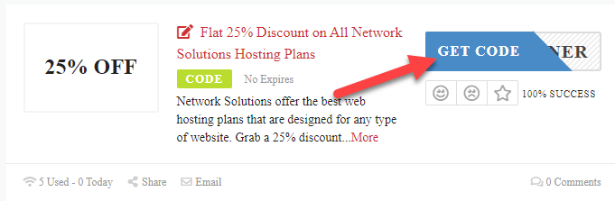 Network Solutions Coupons