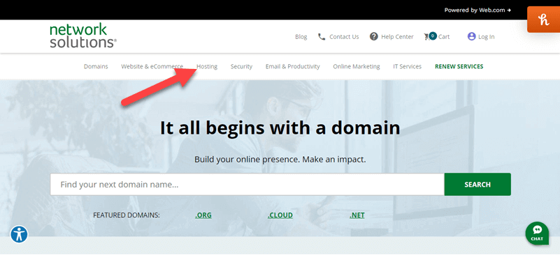 Network Solutions Website