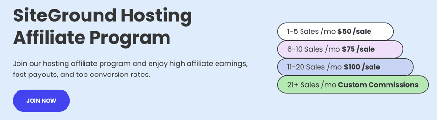 SiteGround Affiliate Program