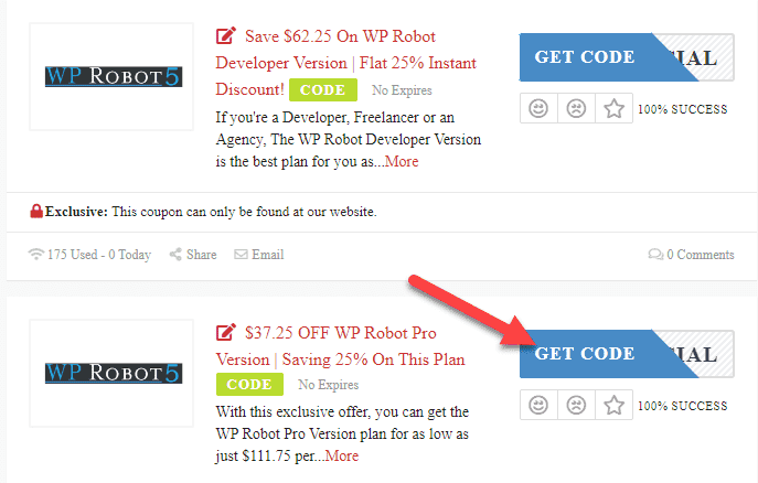 WP Robot Coupons