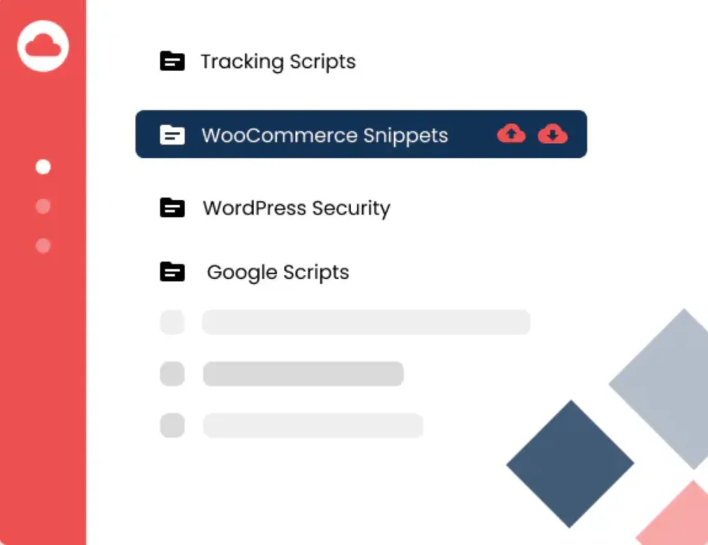 Add and remove snippets Add and remove snippets