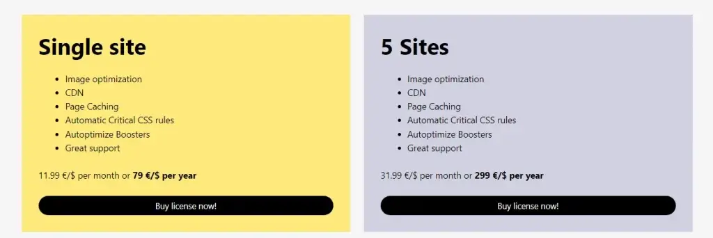 Autoptimize pricing Autoptimize pricing