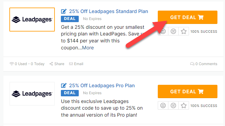LeadPages Coupons