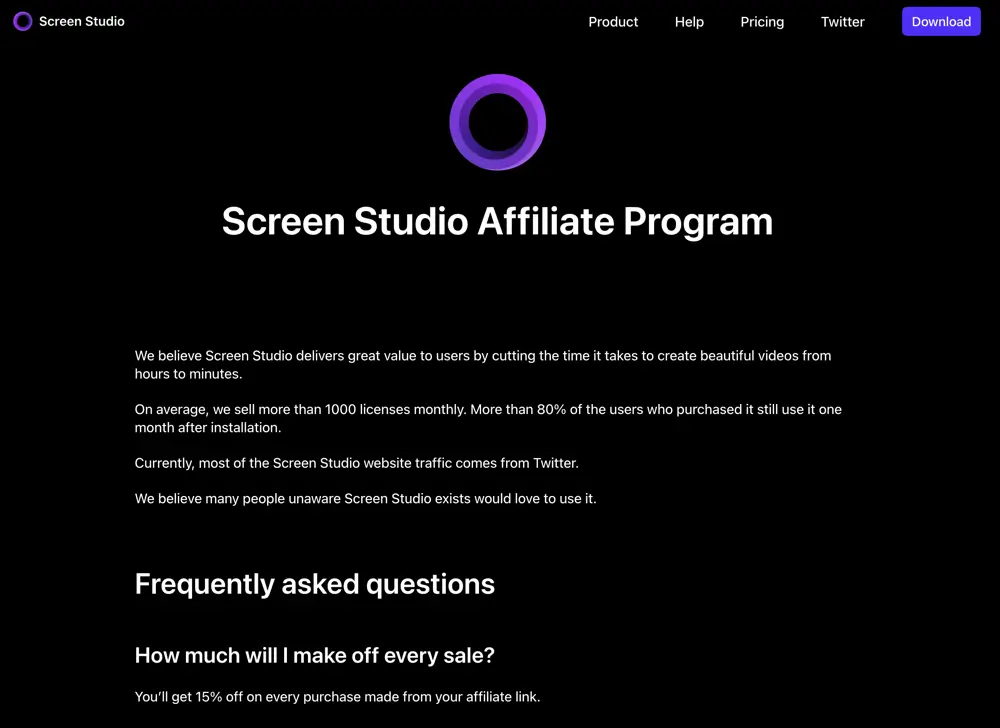 Screen Studio Affiliate