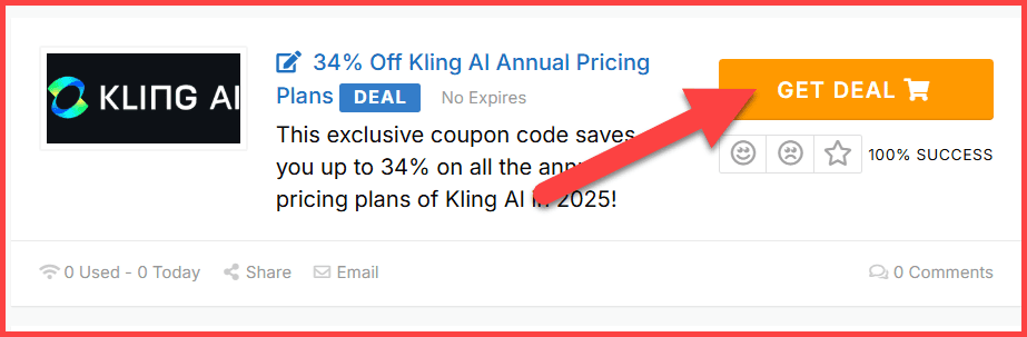 Kling AI Coupons