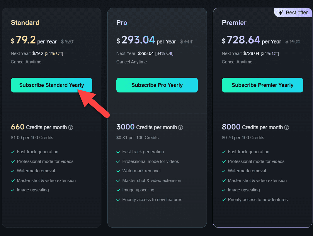 Kling AI Pricing