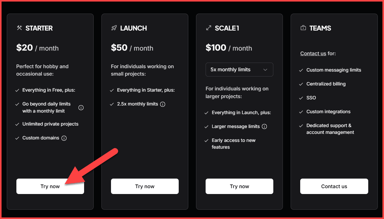 Lovable Pricing