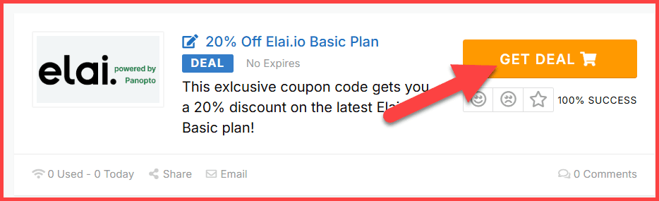 Elai Coupons