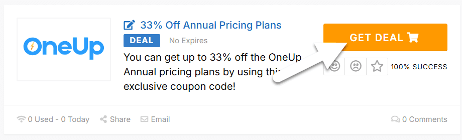 OneUp Coupons