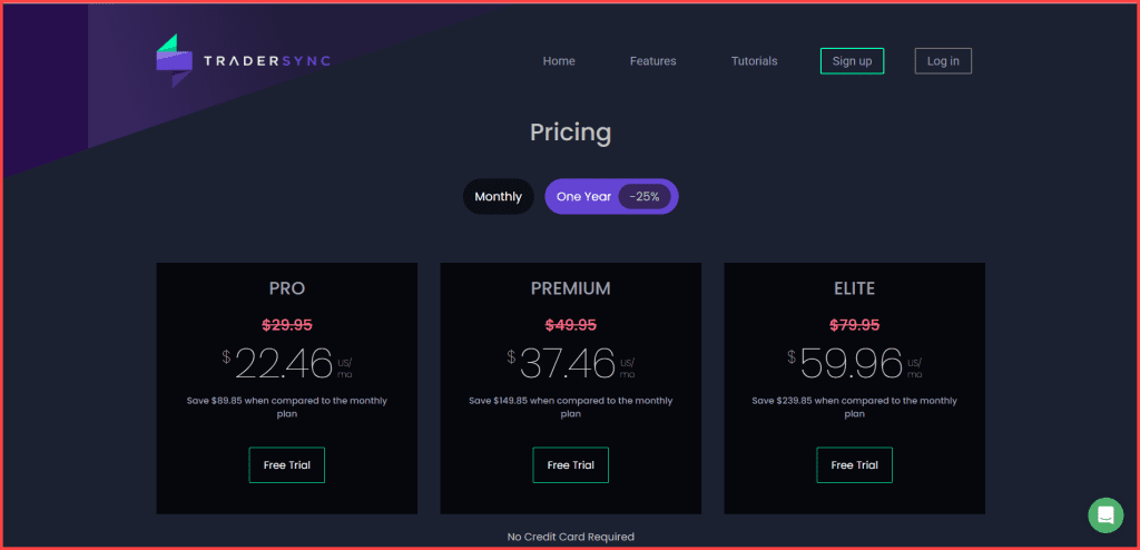 TradeSync Pricing TradeSync Pricing